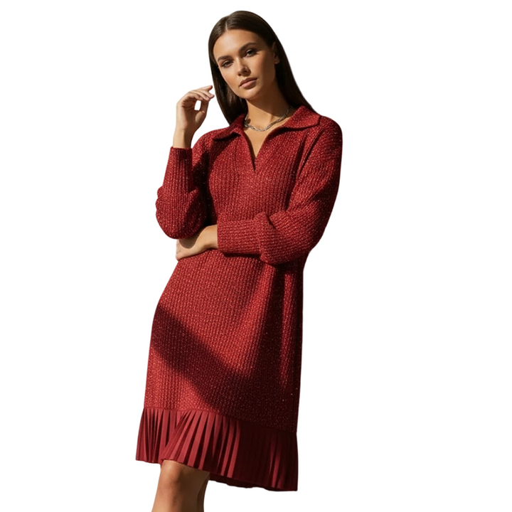 Leire – Minimalistisches Kurzes Strick Kleid
