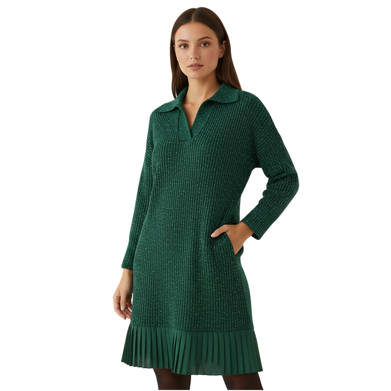 Leire – Minimalistisches Kurzes Strick Kleid
