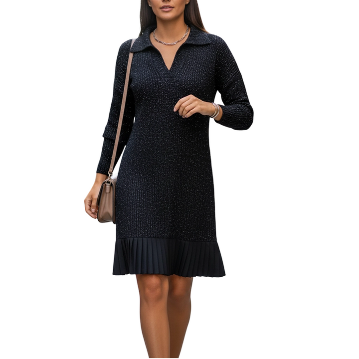 Leire – Minimalistisches Kurzes Strick Kleid