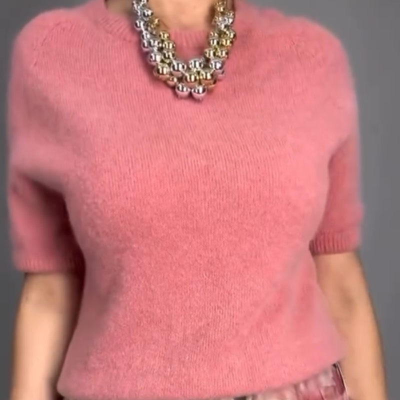Nirosha - Elegantes Oberteil Mit Blumenmuster Und Midirock