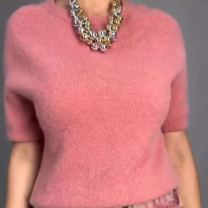 Nirosha - Elegantes Oberteil Mit Blumenmuster Und Midirock