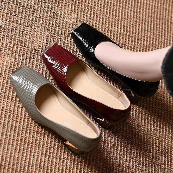 Jeong - Pumps Mit Quadratischem Absatz Und Schlangenmuster