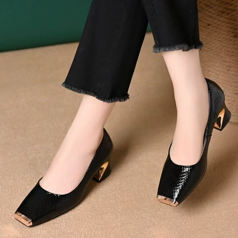 Jeong - Pumps Mit Quadratischem Absatz Und Schlangenmuster