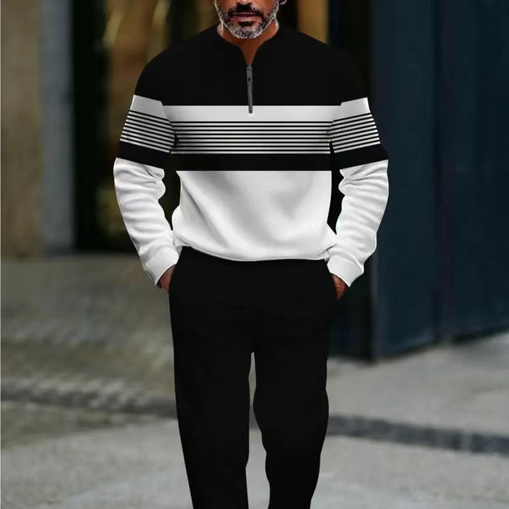 Valter - Trainingsanzug Mit Grafik Drucken Und Viertelreißverschluss