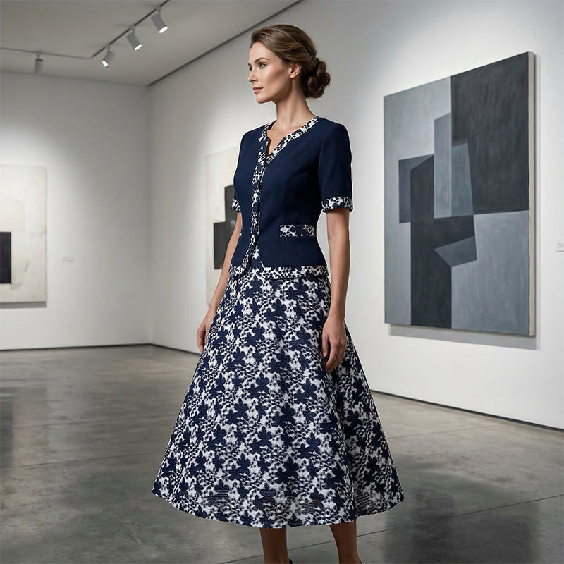 Jinia – A-Linien-Kleid Mit Blumenmuster