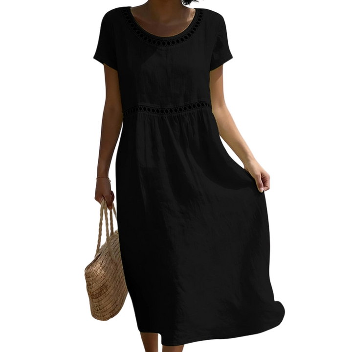 Tarsha – Elegantes Midi-Kleid aus Leinen