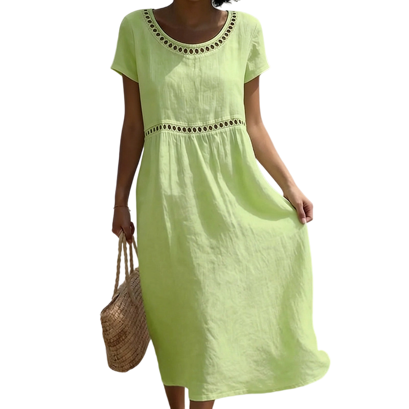Tarsha – Elegantes Midi-Kleid aus Leinen