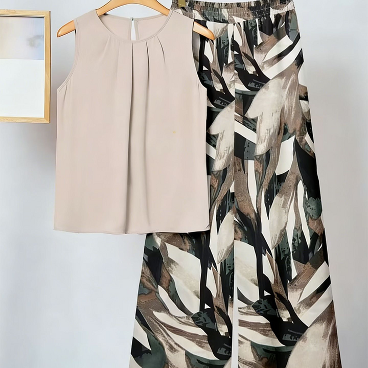 Anemiek – Elegantes Zweiteiliges Set Mit Drucken