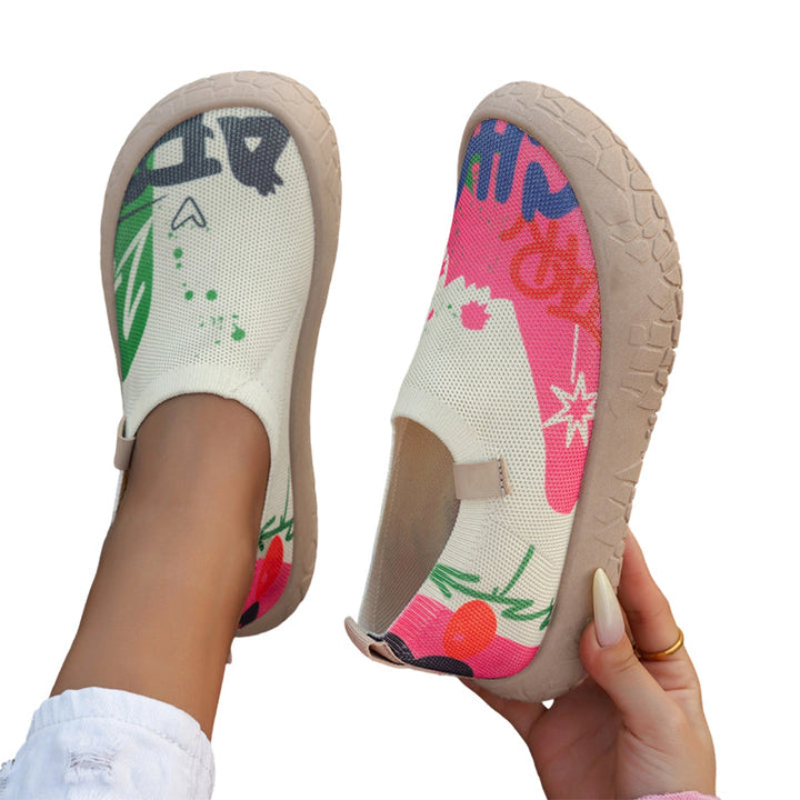 Farhia - Lässige Slipper Mit Kunstvollem Aufdruck