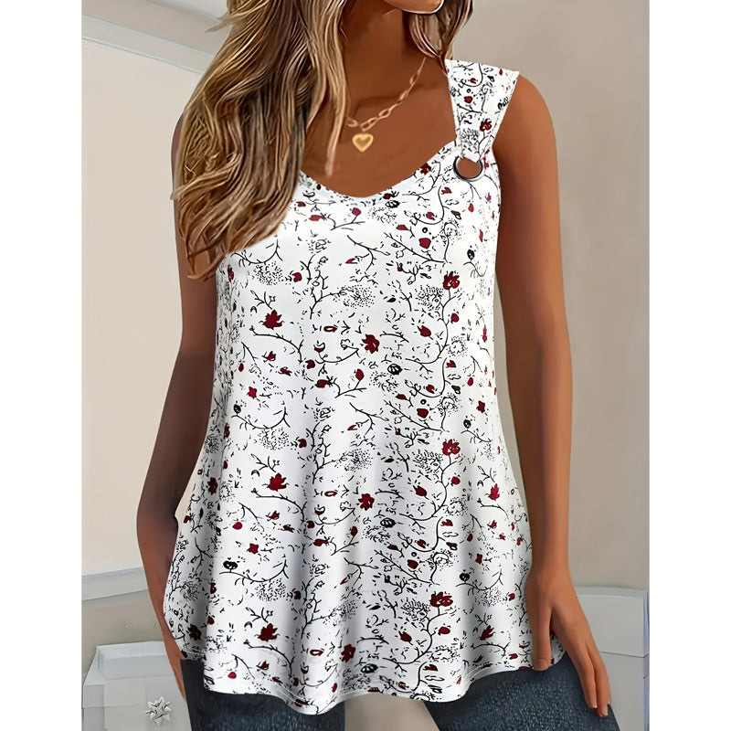 Kahina - Sommer-Tanktop Mit Blumenmuster
