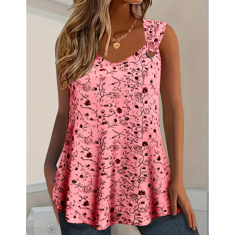 Kahina - Sommer-Tanktop Mit Blumenmuster