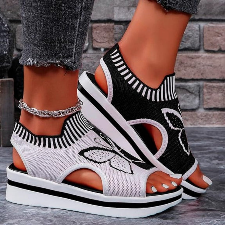 Lidijia – Flache Sandalen Mit Offener Zehenpartie