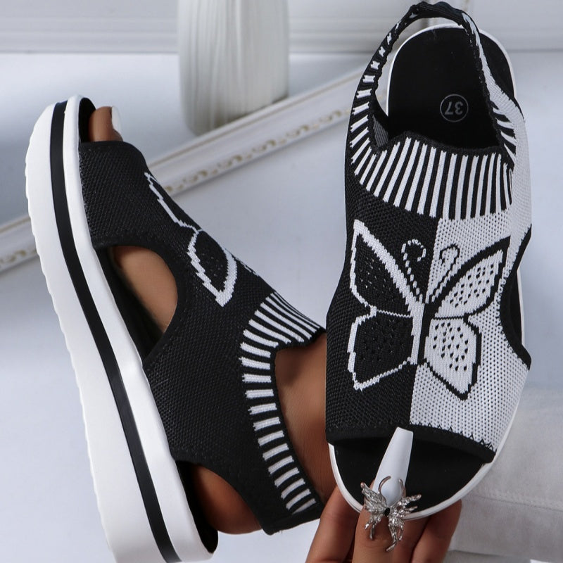 Lidijia – Flache Sandalen Mit Offener Zehenpartie
