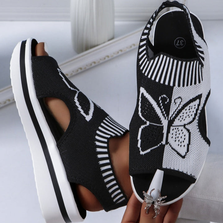Lidijia – Flache Sandalen Mit Offener Zehenpartie