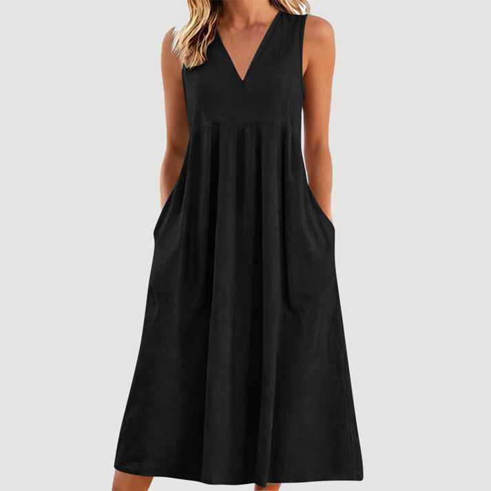 Milanie – Ärmelloses Midikleid