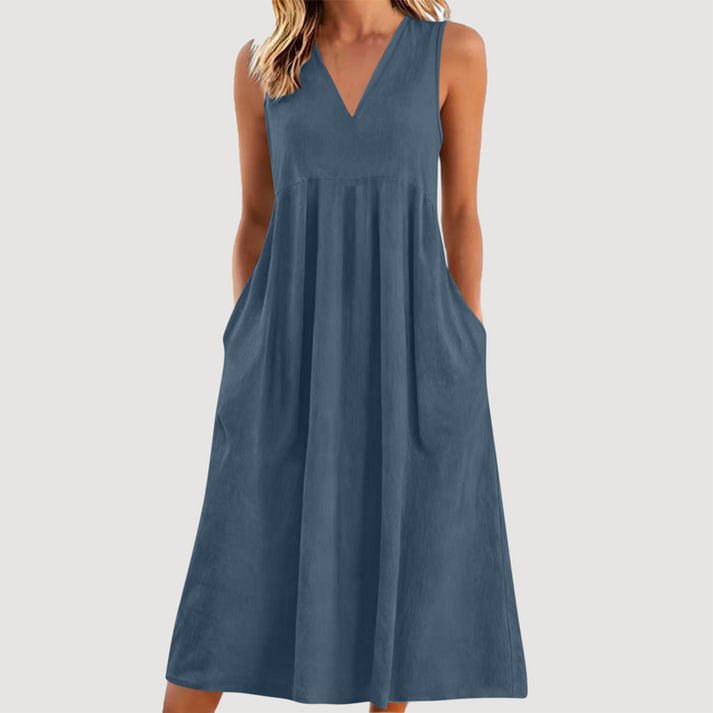 Milanie – Ärmelloses Midikleid