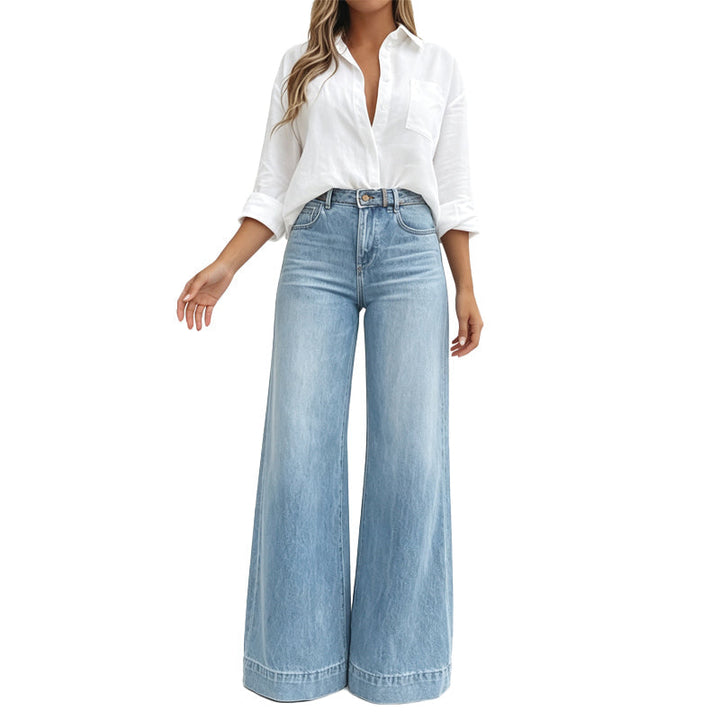 Kilola – Jeans MIT Weitem Bein Und Hoher Taille