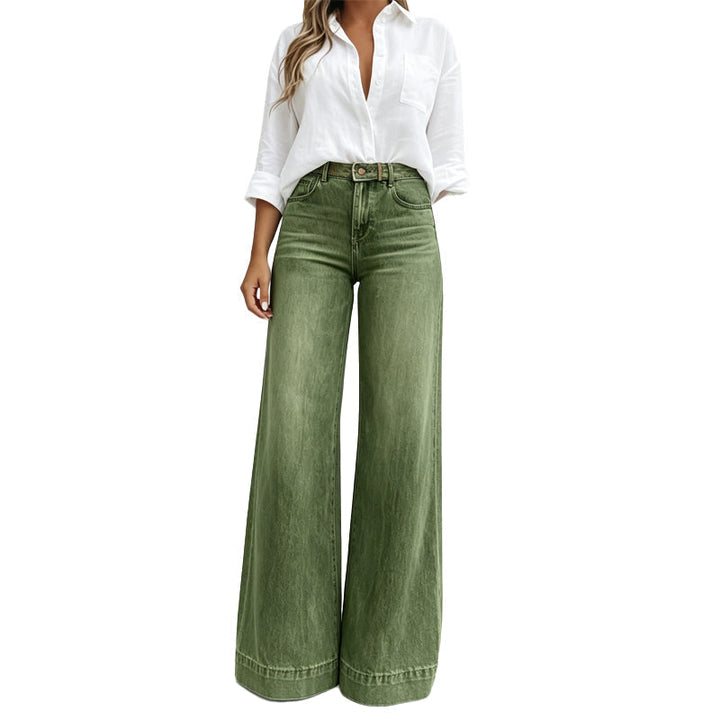 Kilola – Jeans MIT Weitem Bein Und Hoher Taille