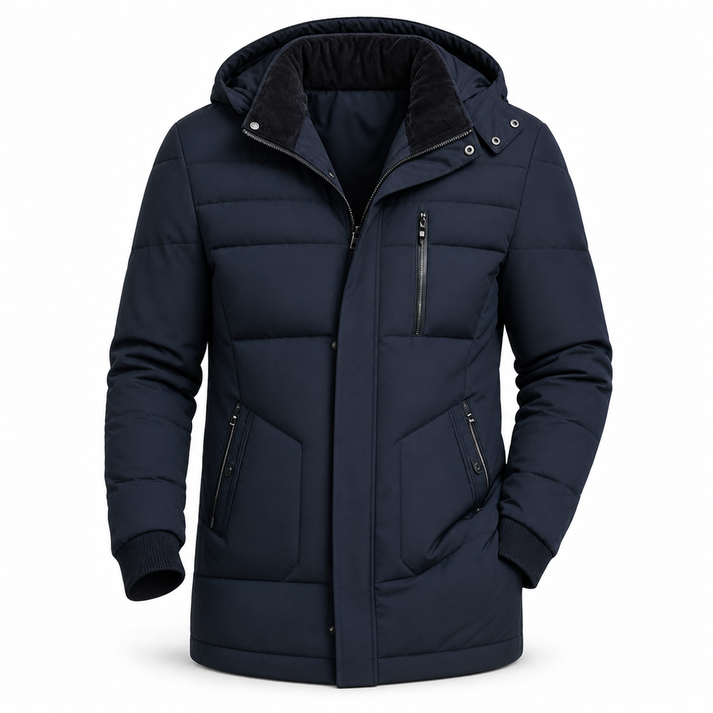 Jahsiah - Wintermantel Mit Fleece Futter