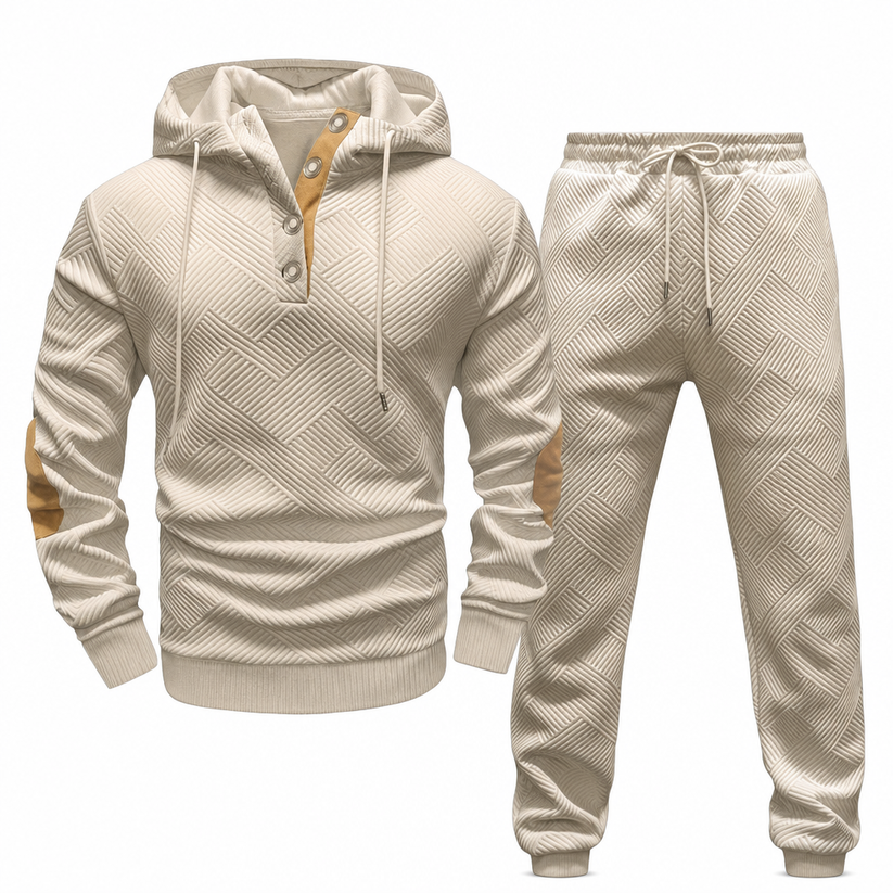 Jericho - Zweiteiliges Jacquard Trainingsanzug Set