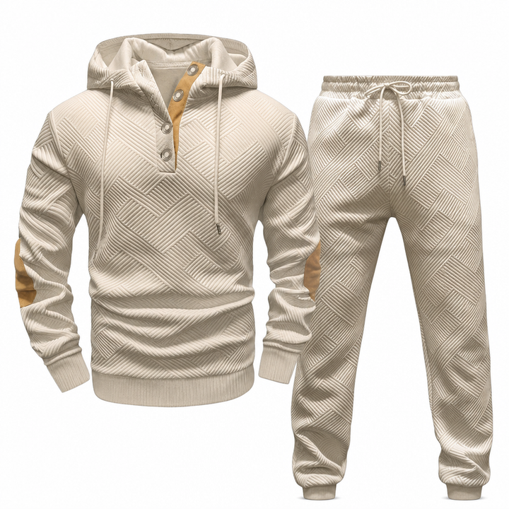 Jericho - Zweiteiliges Jacquard Trainingsanzug Set