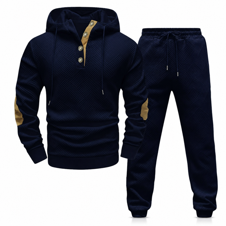 Jericho - Zweiteiliges Jacquard Trainingsanzug Set