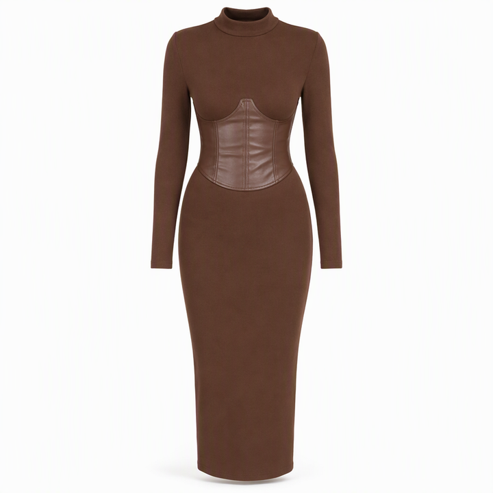 Rabiatou - Pullover Kleid Mit Langen Ärmeln