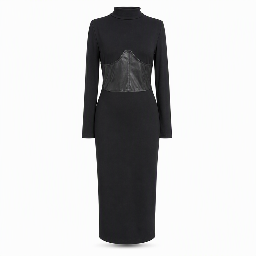 Rabiatou - Pullover Kleid Mit Langen Ärmeln