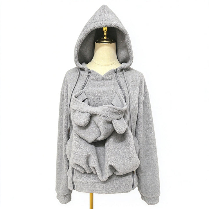 Naeza – Fleecejacke Mit Kapuze Zum Tragen Von Babys