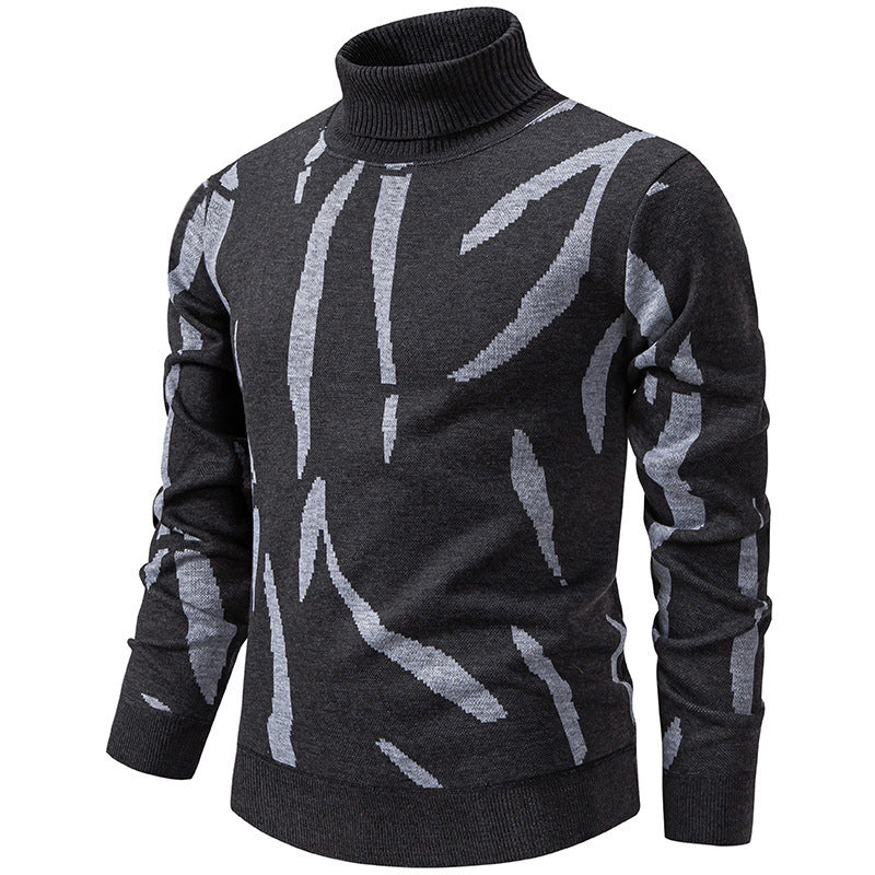 Tyrel – Lässiger Strickpullover Mit Abstraktem Muster