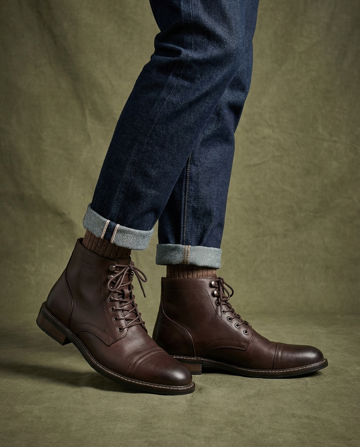 Andersan – Lederstiefel mit Schnürung