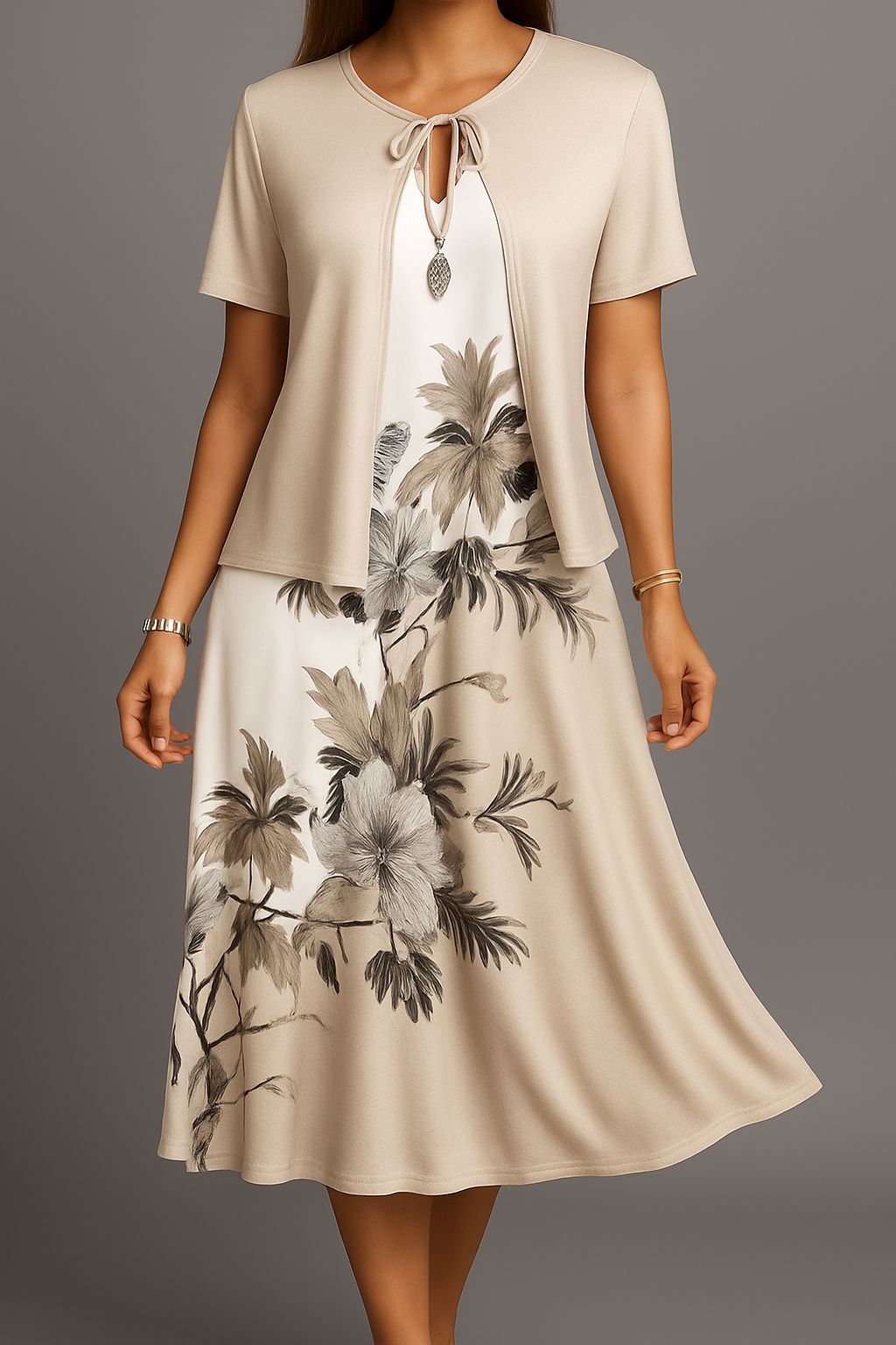 Isadora - Elegant Bohemian Jersey With Madi Dress