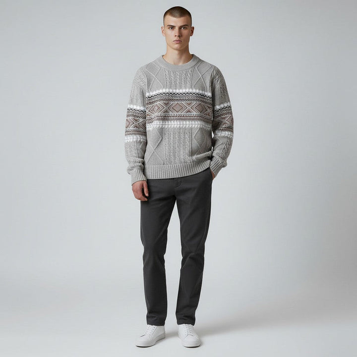 Isidoro – Bequemer Pullover Aus Nordischem Strick