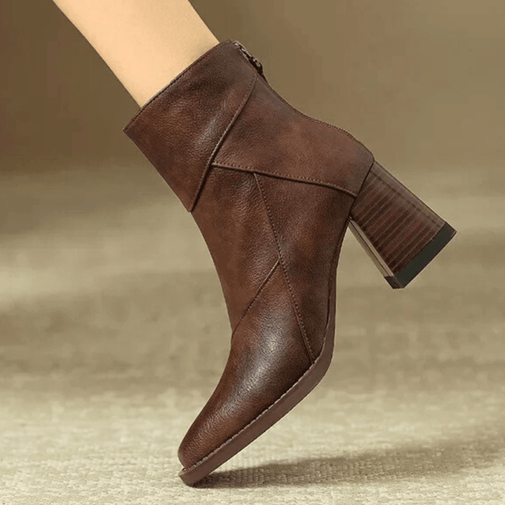 Einav - Retro Stiefel Mit Klobigem Absatz Im Britischen Stil