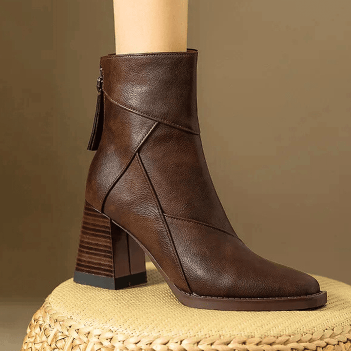 Einav - Retro Stiefel Mit Klobigem Absatz Im Britischen Stil