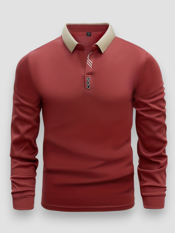 Ramesh - Langarm Polo Hemd