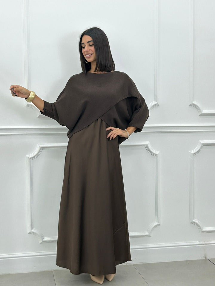 Lorelei – Elegantes Langes Kleid Und Asymmetrisches Oberteil