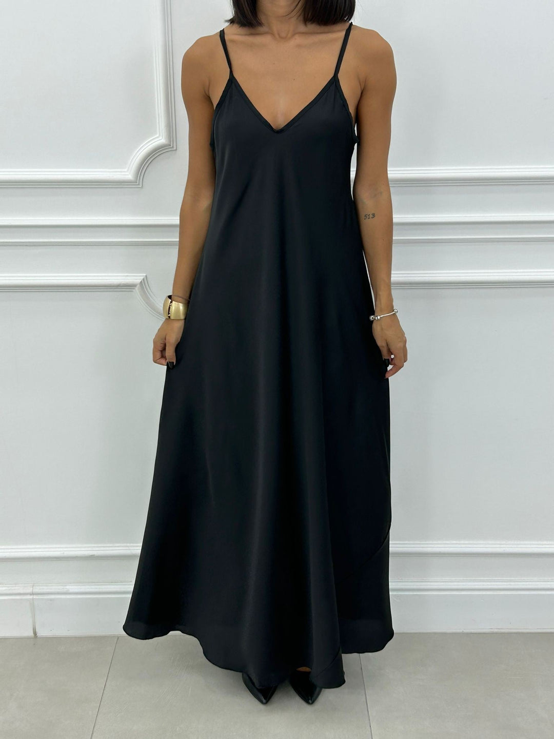 Lorelei – Elegantes Langes Kleid Und Asymmetrisches Oberteil