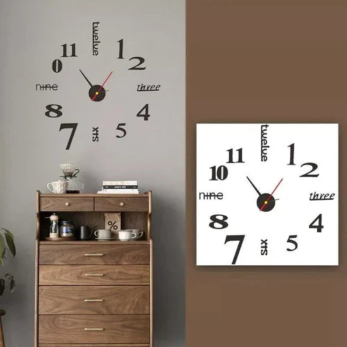 DIY Moderne stanzfreie Wanduhr