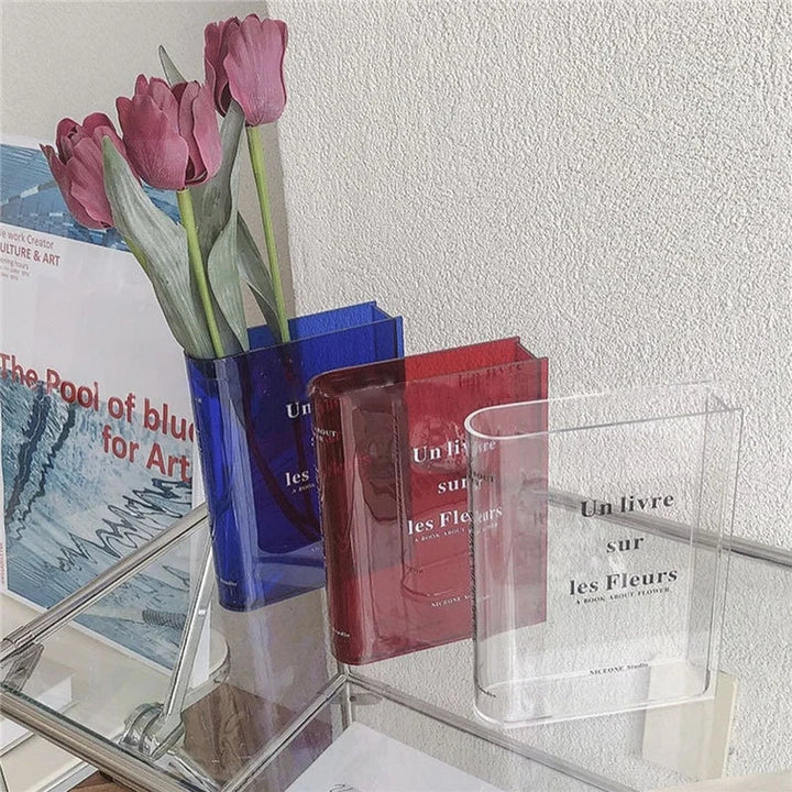 Bücher über Blumen - Buchvase